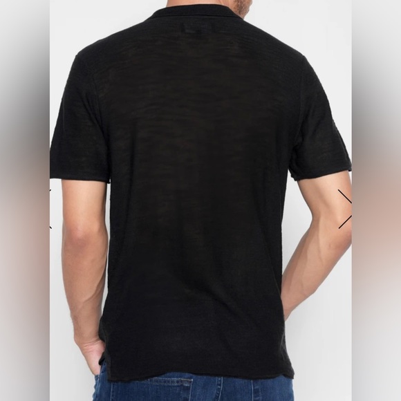 NWT, Short Sleeve Sweater Polo in Black - Picture 4 of 5